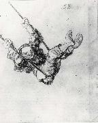 Old man on a swing, Francisco Goya